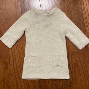 Chloé Kids Sparkle Sweater Dress